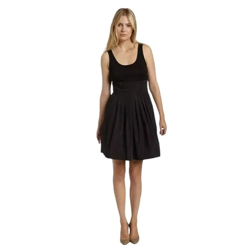 BCBGMaxAzria | Black Taffeta Cocktail Dress Sz 0